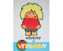 Plechová retro cedule - Vitamíny z Vitaminy Provedení: Dibond: 40 x 28,5 cm