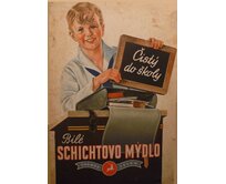 Plechová retro cedule - Schichtovo mýdlo Provedení: Dibond: 40 x 28,5 cm