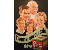 Plechová retro cedule - Denně novou sílu Provedení: Dibond: 30 x 20 cm