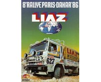 Plechová retro cedule - Rallye Paris - Dakar 1986 Liaz Provedení: Hliník: 20 x 15 cm