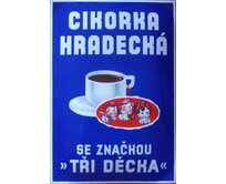 Plechová retro cedule - Cikorka hradecká Provedení: Dibond: 20 x 15 cm