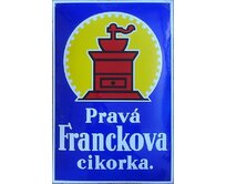 Plechová retro cedule - Pravá Franckova cikorka Provedení: Dibond: 20 x 15 cm