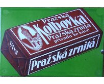 Plechová retro cedule - Pražská Kolbovka Provedení: Hliník: 20 x 15 cm