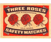Plechová retro cedule - Three Roses Provedení: Hliník: 20 x 15 cm