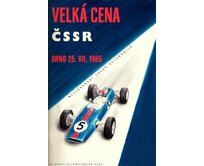 Plechová retro cedule - Velká cena ČSSR 1965 Provedení: Dibond: 30 x 20 cm