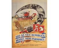 Plechová retro cedule - Kdo dá více republice Hradec nebo Pardubice Provedení: Dibond: 30 x 20 cm
