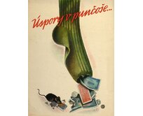 Plechová retro cedule - Úspory v punčoše Provedení: Dibond: 40 x 28,5 cm