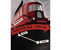 Plechová retro cedule - Slovenská strela I Provedení: Dibond: 30 x 20 cm