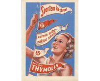 Plechová retro cedule - Zubní pasta Thymolin I Provedení: Hliník: 20 x 15 cm