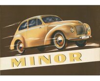 Plechová retro cedule - Minor Provedení: Dibond: 30 x 20 cm