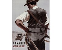 Plechová retro cedule - Neváhej, vstup do JZD Provedení: Dibond: 40 x 28,5 cm