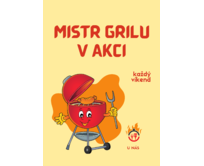 Plechová retro cedule - Mistr grilu Provedení: Dibond: 40 x 28,5 cm