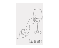 Plechová retro cedule - Čas na víno Provedení: Dibond: 20 x 15 cm