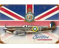 Plechová retro cedule - Spitfire Supermarine Provedení: Dibond: 20 x 15 cm