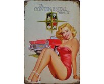 Plechová retro cedule - Continental Provedení: Hliník: 30 x 20 cm