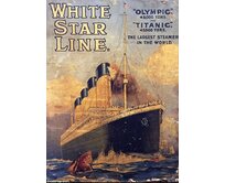 Plechová retro cedule - White Star Line Provedení: Hliník: 30 x 20 cm