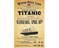 Plechová retro cedule - Titanic Provedení: Hliník: 30 x 20 cm