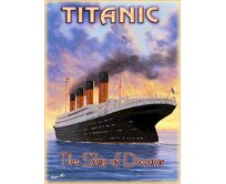Plechová retro cedule - Titanic II Provedení: Hliník: 30 x 20 cm