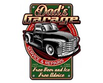 Plechová retro cedule - Dads Garage Provedení: Hliník: 20 x 15 cm
