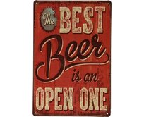 Plechová retro cedule - Best Beer Provedení: Dibond: 20 x 15 cm