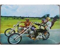 Plechová retro cedule - Carefree Ride Provedení: Dibond: 40 x 28,5 cm