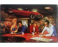 Plechová retro cedule - Celebrities I Provedení: Dibond: 30 x 20 cm