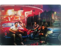 Plechová retro cedule - Celebrities II Provedení: Dibond: 40 x 28,5 cm