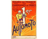 Plechová retro cedule - Automoto Provedení: Dibond: 40 x 28,5 cm