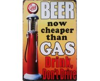 Plechová retro cedule - Drink Dont Drive Provedení: Dibond: 20 x 15 cm