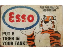 Plechová retro cedule - Esso Provedení: Dibond: 30 x 20 cm