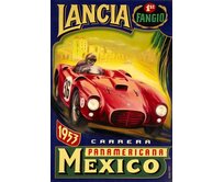 Plechová retro cedule - Lancia 1953 Provedení: Dibond: 20 x 15 cm