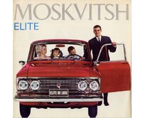 Plechová retro cedule - Moskvič Elite Provedení: Dibond: 40 x 28,5 cm