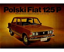 Plechová retro cedule - Polski Fiat 125 P Provedení: Dibond: 40 x 28,5 cm