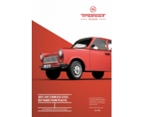 Plechová retro cedule - Trabant III Provedení: Dibond: 20 x 15 cm