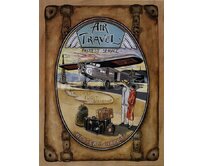 Plechová retro cedule - Air Travel Provedení: Dibond: 20 x 15 cm