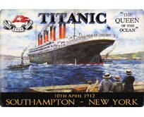 Plechová retro cedule - Titanic V Provedení: Dibond: 40 x 28,5 cm