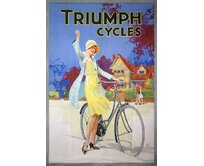 Plechová retro cedule - Triumph Cycles Provedení: Dibond: 30 x 20 cm