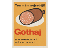 Plechová retro cedule - Gothaj Provedení: Hliník: 30 x 20 cm