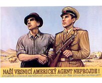 Plechová retro cedule - Naší vesnicí... Provedení: Hliník: 30 x 20 cm