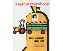Plechová retro cedule - Kvalitní brambory Provedení: Hliník: 30 x 20 cm