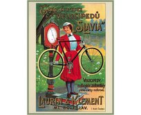 Plechová retro cedule - Továrna velocipedů Provedení: Hliník: 30 x 20 cm