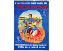 Plechová retro cedule - Včasné jednocení Provedení: Hliník: 30 x 20 cm