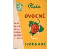 Plechová retro cedule - Pijte ovocné limonády Provedení: Hliník: 30 x 20 cm