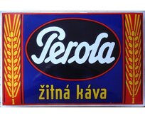 Plechová retro cedule - Perola žitná káva Provedení: Hliník: 30 x 20 cm