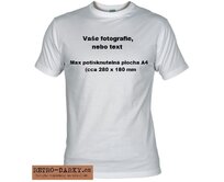 Tričko s vašim vlastním potiskem Velikost: M M
