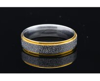 Prsten z chirurgické oceli BICOLOR Velikost v mm: 16