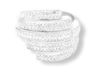 Ewena Prsten z chirurgické oceli s krystalky Velikost v mm: 17,5