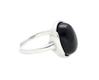Ewena Prsten z chirurgické oceli Black Velikost v mm: 17,5