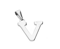 Ewena Přívěsek PÍSMENO z chirurgické oceli abeceda: V chirurgická ocel