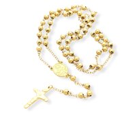 Ewena Tradiční křesťanský růženec různé barvy Barva: Zlatá Zlatá, chirurgická ocel